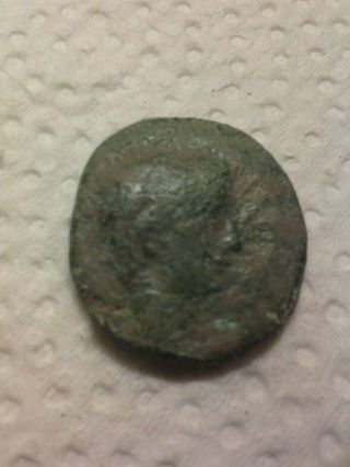 Augustus,  Roman Emperor 27bc - 14ad,  Coin photo