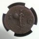 Roman Empire: Nero,  54 - 68 Ad. ,  Bronze Ae As,  Reverse Victory,  Ngc Ch Vf Coins: Ancient photo 1