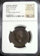 Roman Empire: Nero,  54 - 68 Ad. ,  Bronze Ae As,  Reverse Victory,  Ngc Ch Vf Coins: Ancient photo 2