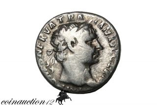 Undefined Roman Silver Denarius Trajan photo