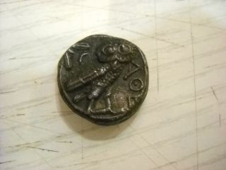 Athens City Ancient Greek Coin photo