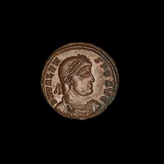 Ancient Roman Sirmium Follis Coin Of Emperor Valens - 364 Ad photo