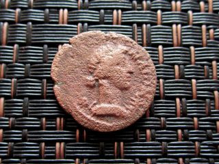 Ancient Greek Bronze Coin Unknown Harp Very Interesting / 17mm photo