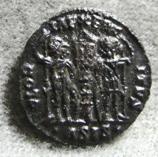 Constantius Ii 337 - 361 A.  D.  Æ 3,  Two Soldiers Rev.  Siscia photo