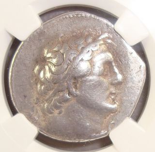 255/4 Bc Ptolemaic,  Ptolemy Ii Ancient Greek Silver Tetradrachm Ngc Ch.  F 4/3 photo