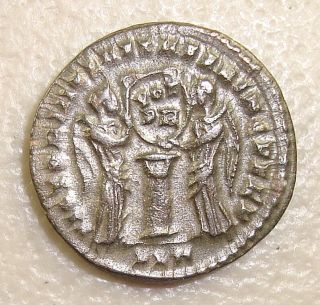 307 - 337 Ad Constantine The Great,  Victories Rev.  Ancient Roman Bronze Follis Xf photo