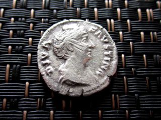 Silver Denarius Of Diva Faustina 148 - 161 Ad Wife Of Antoninus Pius photo