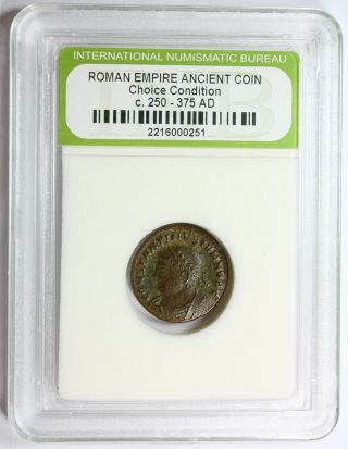 Slabbed Roman Empire Ancient Coin C.  250 - 375 A.  D.  Choice A087 photo
