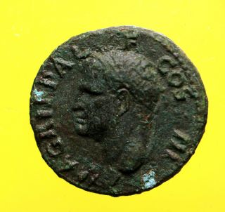Roman Empire,  - Marcus Agrippa - Ae.  As - Struck Under Caligula: 37 - 41 Ad. photo