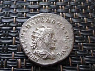 Silver Antoninianus Of Trebonianus Gallus 251 - 253 Ad Ancient Roman Coin photo