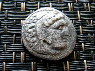 Alexander Iii The Great 336 - 323 Bc.  Silver Drachm Ancient Greek Coin / 3,  95gr photo