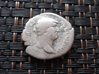 Silver Denarius Of Hadrian 117 - 138 Ad Ancient Roman Coin photo