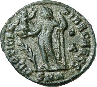 Licinius Ii Ae Follis Jupiter Holding Victory Palm Authentic Roman Coin Rare photo