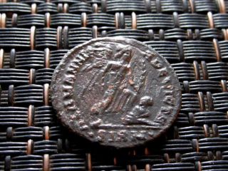 Crispus 324 - 325 Ad Ae3 Follis Alemannia Devicta Sirmium Ancient Roman Coin photo