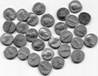Unknown Roman Emperors Roman Silver Ar Denarius Coin.  Rare Treasure?? 12 photo