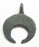 Wearable Ancient Roman Bronze Lunar Amulet Sacred To Diana C.  3rd Century Ad Coins: Ancient photo 2