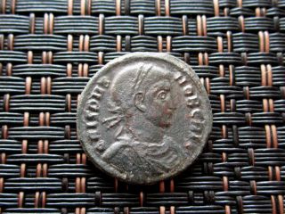 Crispus As Caesar 317 - 326 Ad Follis Vot In Wreath Ancient Roman Coin photo