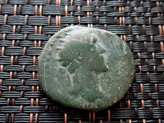 Bronze Ae Dupondius Of Antoninus Pius 138 - 161 Ad Rome Ancient Roman Coin photo