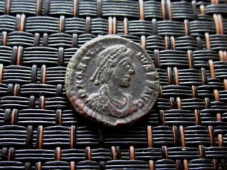 Gratian 367 - 383 Ad Vot In Wreath Ancient Roman Coin photo