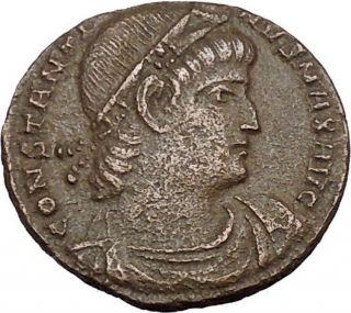Constantine I The Great 333ad Ancient Roman Coin Legions Glory Of Army I37688 photo