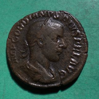 Tater Roman Imperial Ae Sestertius Coin Of Gordian Iii Fortvna Redvx photo