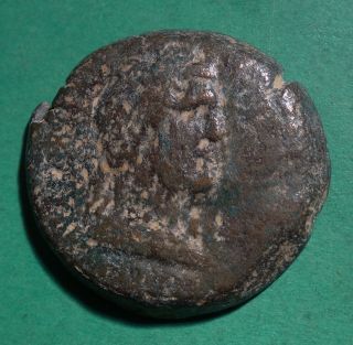 Tater Roman Provincial Ae33 Drachm Of Antoninus Pius Egypt Dikaiosyne photo
