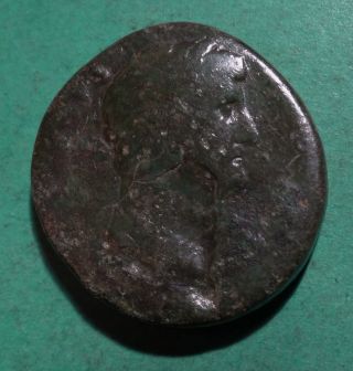 Tater Roman Imperial Ae Sestertius Coin Of Hadrian Spes photo
