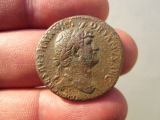 Hadrian As,  134 - 138 Ad,  Fortuna Cos Iii Sc,  Roman Emperor Coin photo