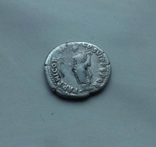 Antique Coin Silver Trajan Traianus Roman Denarius Ad 98 - 117 0125 photo