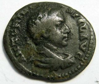 Caracalla 197 - 217 Ae Denarius Rs: Temp,  Rome 3.  30g/19mm Rrr M - 406 photo