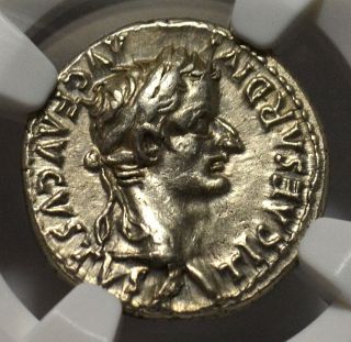 Tiberius Caesar Silver Denarius 