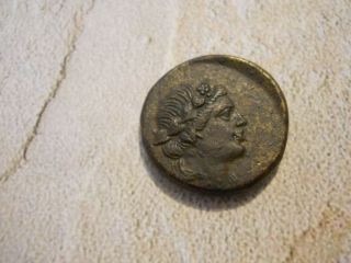 Amisos Pontos,  Bronze Coin,  2nd - 1st Century Bc,  Dionysos photo