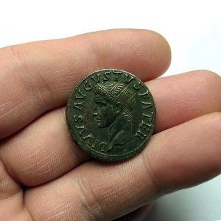 Augustus 27 Bc.  - 14 Ad.  Tiberius.  Dupondius. photo