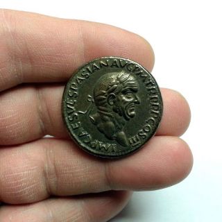 Vespasian,  69 - 79 A.  D.  Sestertius Rome. photo