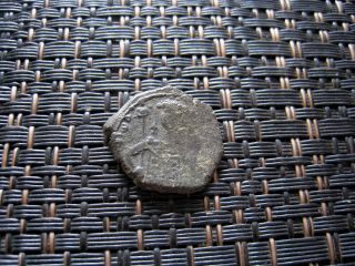 Bronze Ae Half - Tetarteron Unknown Ancient Byzantine Coin photo