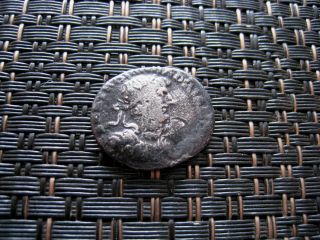 Silver Denarius Of Hadrian 117 - 138 Ad Ancient Roman Coin photo