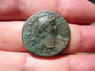 Roman As Coin Of Nero 54 - 68 Ad,  R: Temple Of Janus Sc photo