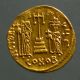 Constans Ii Av Gold Solidus_constantinople Mint_christian Cross On 3 Steps Coins: Ancient photo 1
