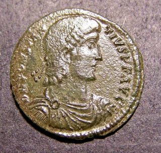 Constantius Ii,  Battle - Roman Soldier Spears Horseman,  Large Centenionalis Coin photo
