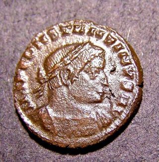 Constantine I The Great,  Winter Solstice,  Sun Worship In 316 Ad Rome,  Roman Coin photo