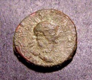 Trajan,  Emperor Expands Roman Empire By 117 Ad,  Crouching Wolf,  Imperial Coin photo