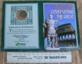 Roman Coin Constantine I Antioch Smana Glor Iaexerc Itvs photo