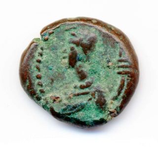 E18 - 01 Elymais,  Orodes Iii,  Ae Drachm,  2nd Century Ad,  Reverse Belos. photo