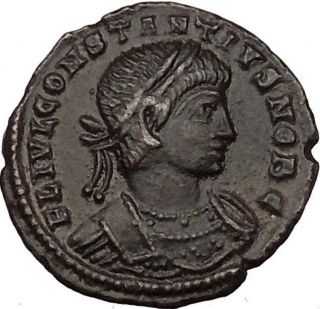 Constantius Ii Constantine The Great Son Ancient Roman Coin Legions I35974 photo