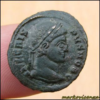 Crispus Ae3.  320 - 321 Ad.  Ancient Bronze Roman Coin photo