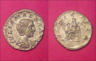 Roman Coin Of Julia Maesa - Silver Denarius photo