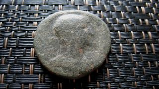 Bronze Ae As Of Hadrian 117 - 138 Ad Ancient Roman Coin photo