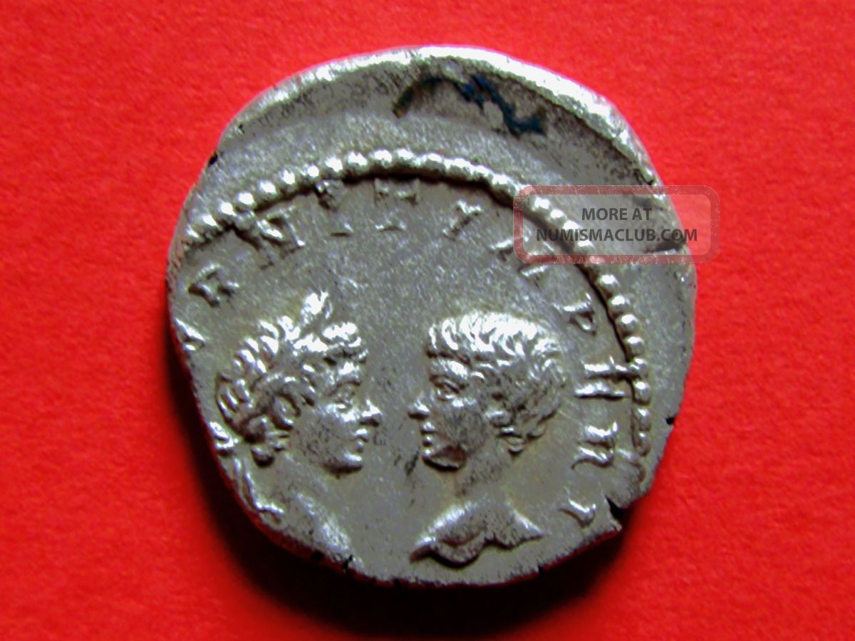 Rare Roman Silver Denarius Of Empress Julia Domna