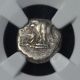 Bithynia,  Calchedon (387 - 340 Bc),  Ar Hemidrachm,  Bull/grain Trident,  Ngc Fine Coins: Ancient photo 2