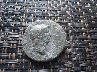 Bronze Ae As Of Nero 54 - 68 Ad Ancient Roman Coin photo